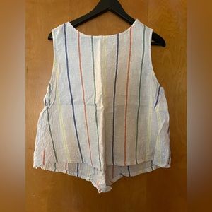 Artisan NY Women’s Striped Linen Tank